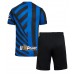 Dětský fotbalový dres Inter Milan 2024-25 Domácí Krátký Rukáv (+ trenýrky)